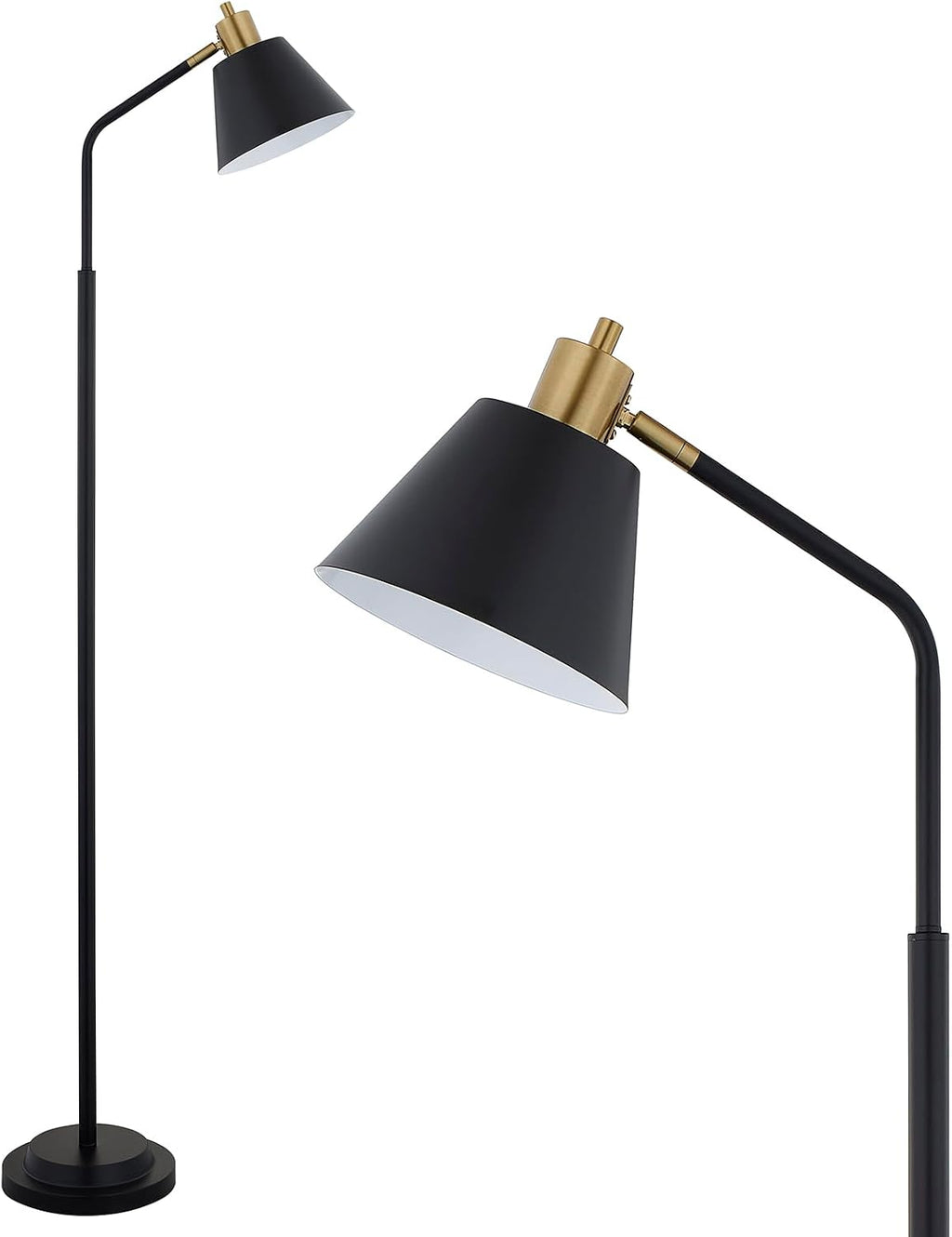 Adjustable Black Industrial Metal Floor Lamp