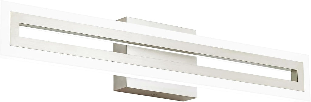 Brushed‑Nickel Modern LED Bathroom Vanity Light