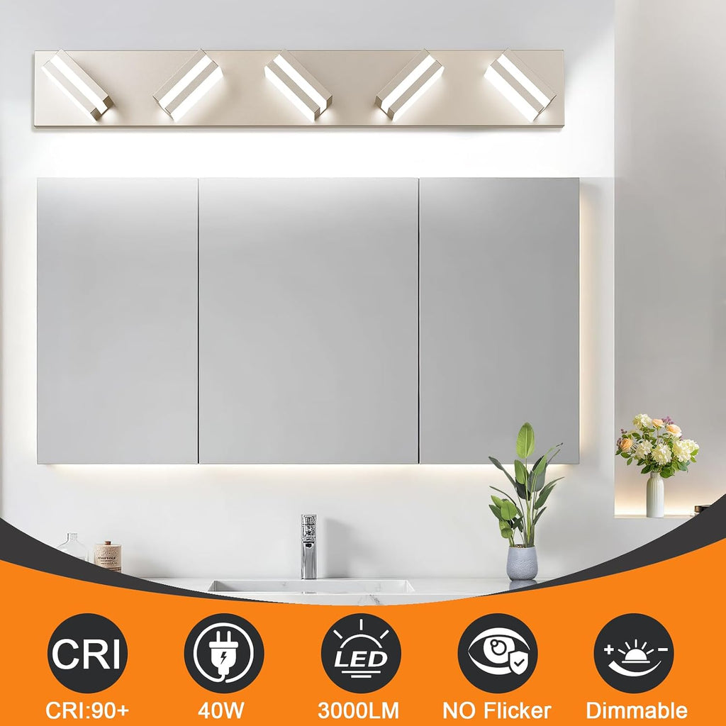 Rotatable Acrylic LED Bathroom Vanity Light Fixture