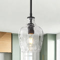 Modern Hammered‑Glass Kitchen Pendant Light