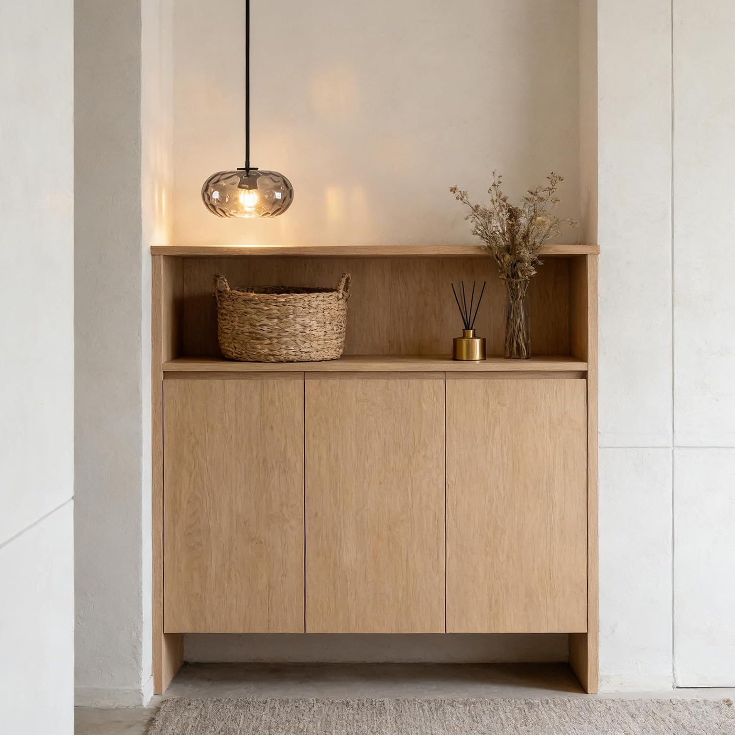 Modern Hammered‑Glass Pendant Ceiling Light