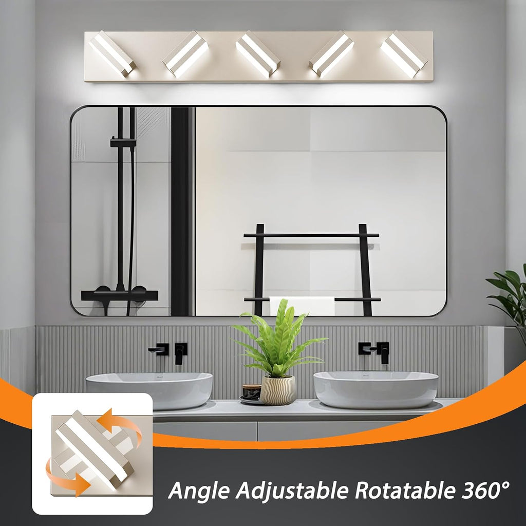 Rotatable Acrylic LED Bathroom Vanity Light Fixture