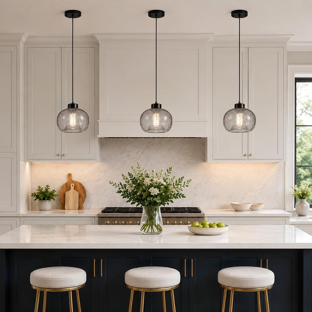 Modern Globe Glass Kitchen Pendant Light