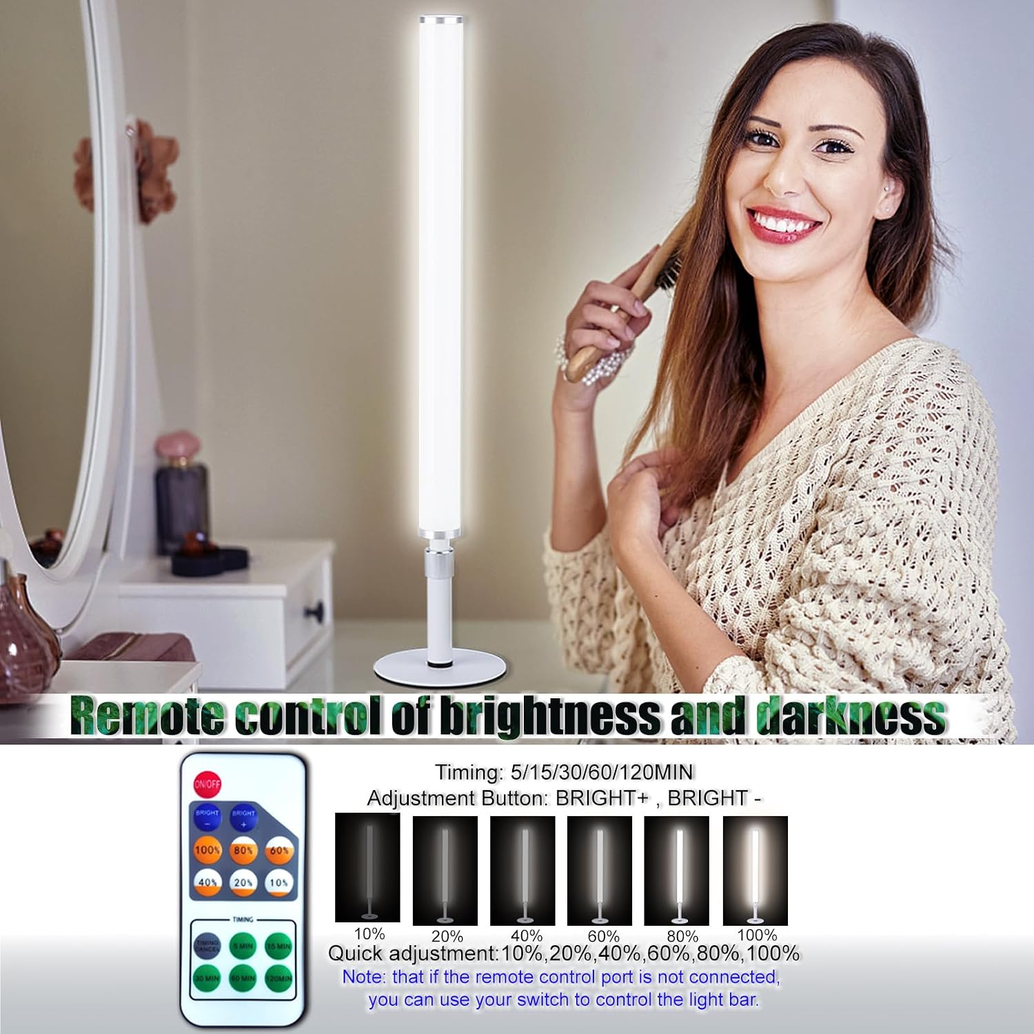 Dimmable LED Makeup Mirror Vanity Light