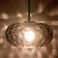 Modern Hammered‑Glass Pendant Ceiling Light