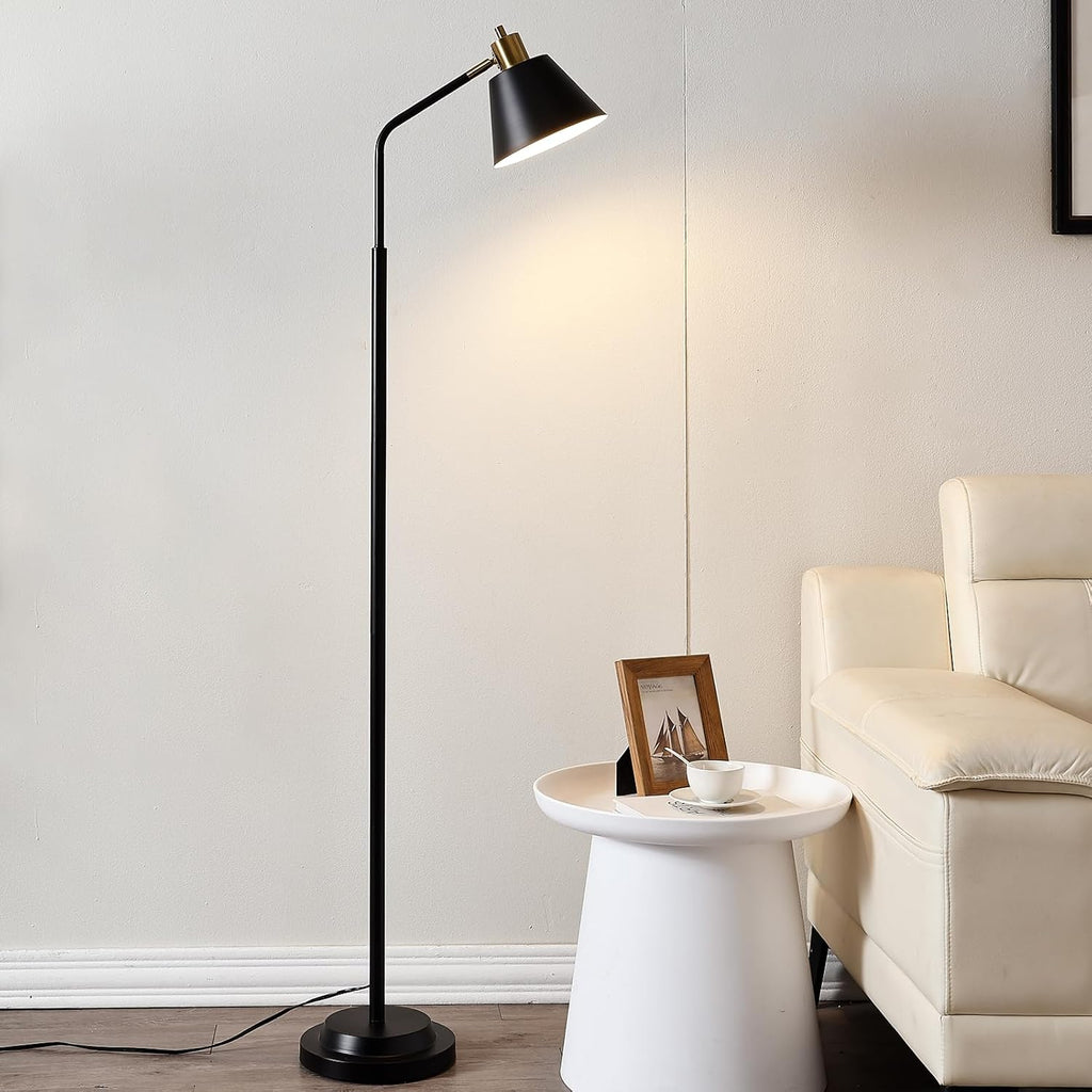 Adjustable Black Industrial Metal Floor Lamp