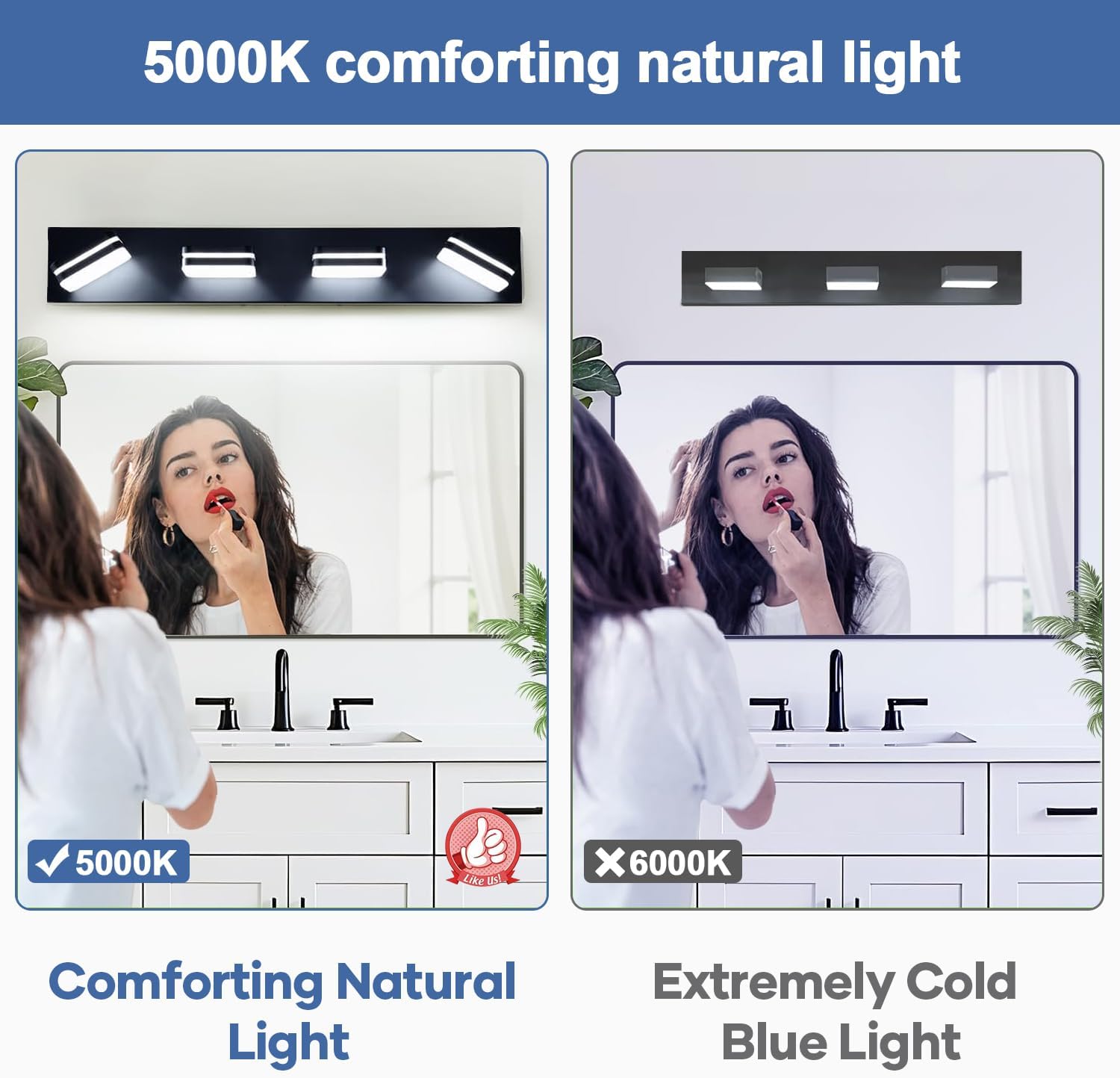 Rotatable Acrylic Modern LED Bathroom Vanity Light