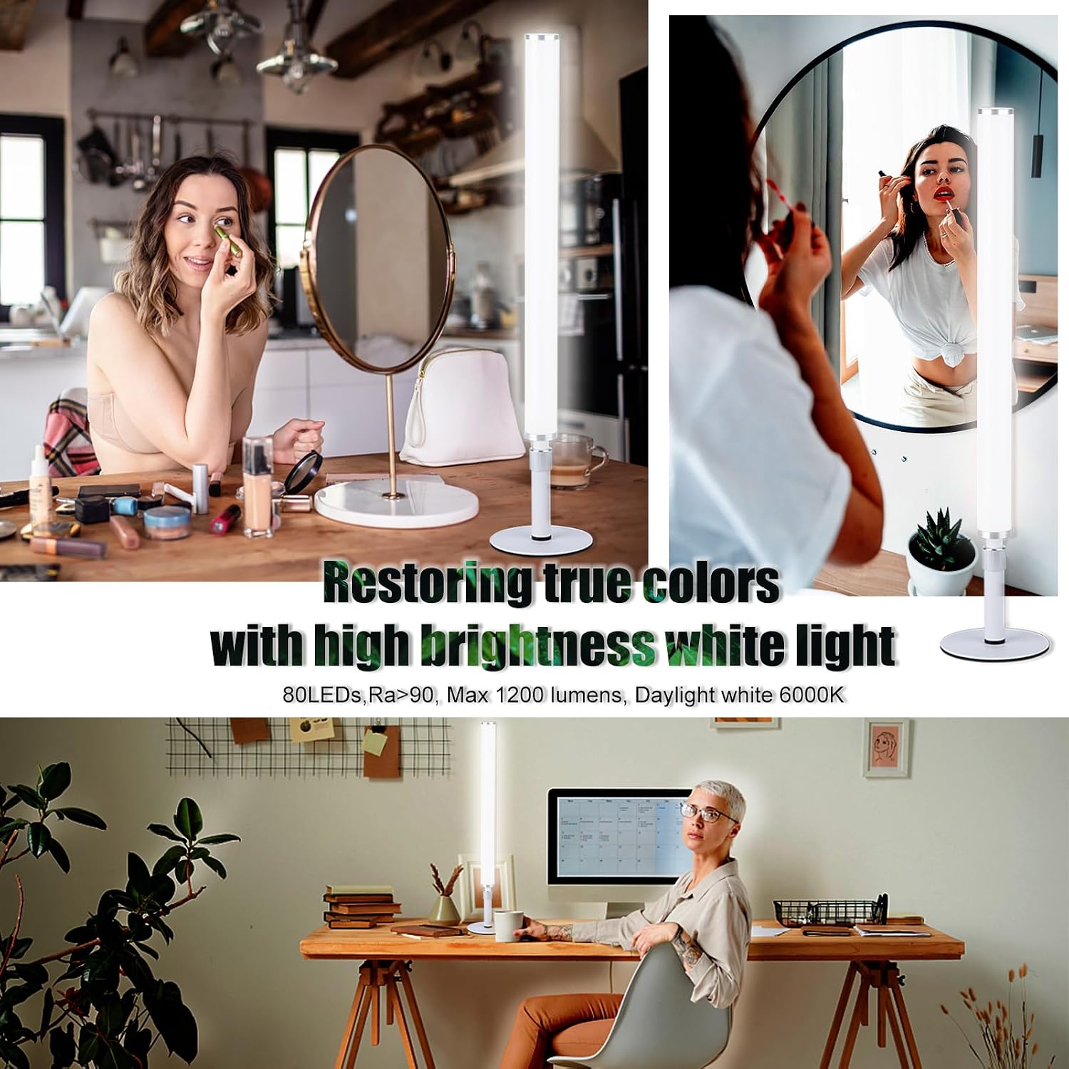 Dimmable LED Makeup Mirror Vanity Light