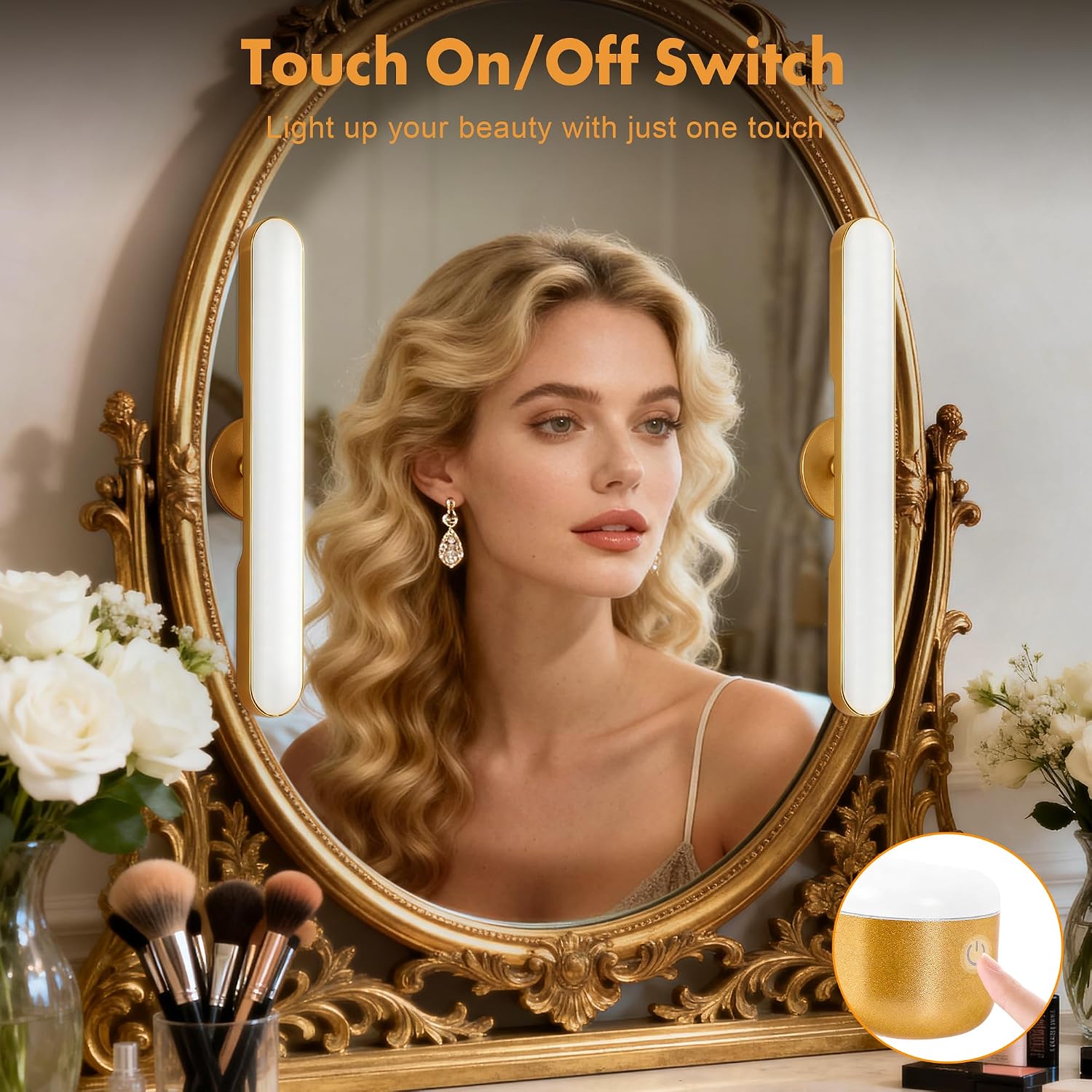 Rechargeable Wireless LED Vanity Mirror Lights