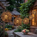 Handmade Rattan Boho String Lights