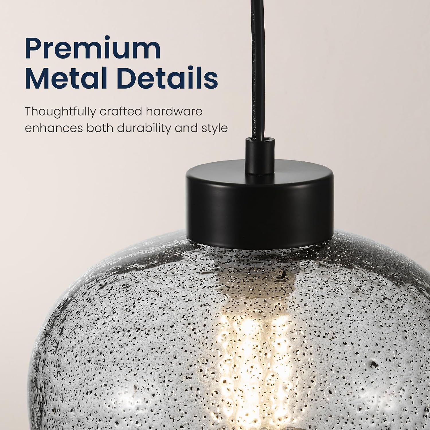 Modern Globe Glass Kitchen Pendant Light
